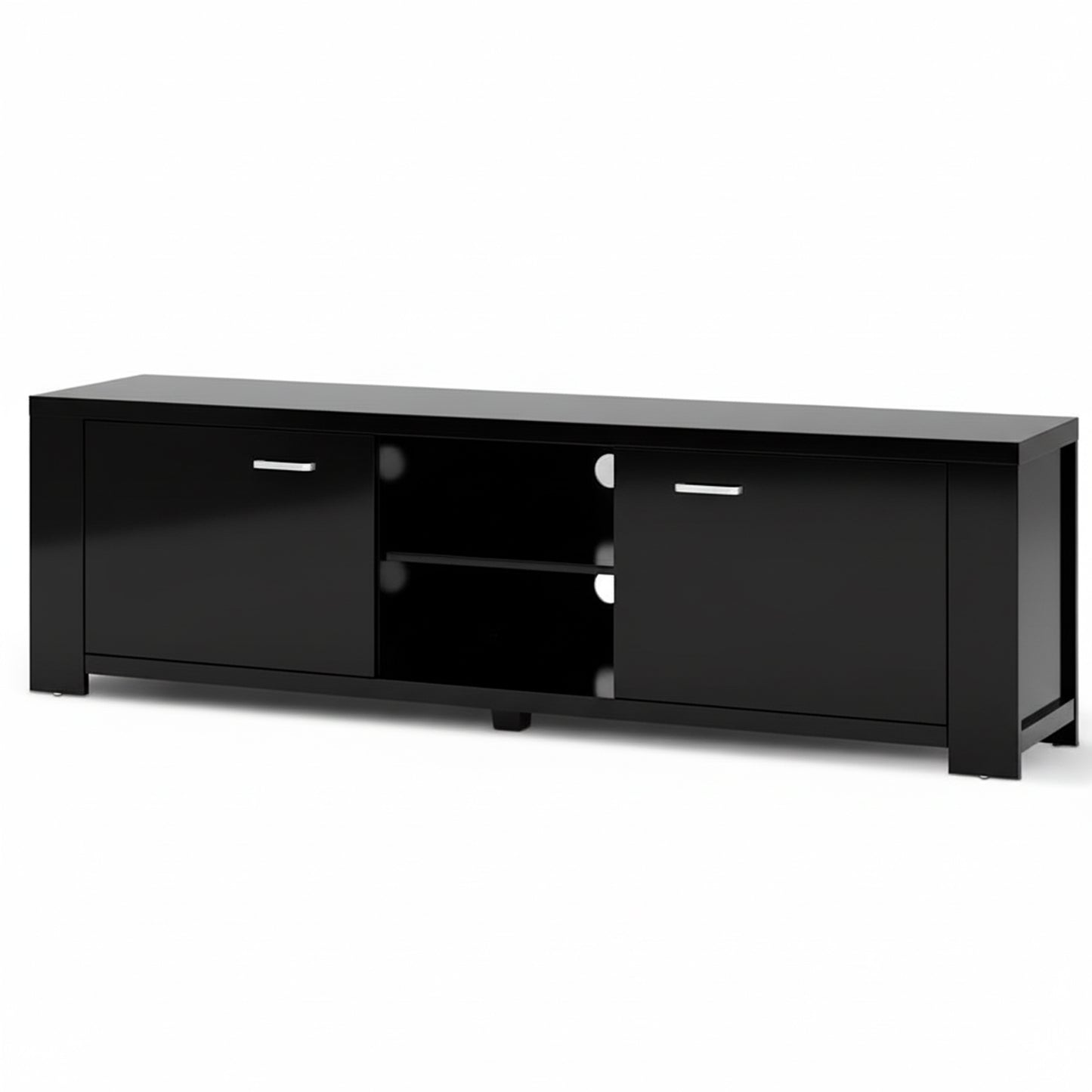Artiss TV Cabinet Entertainment Unit 160cm Black Maxi-1
