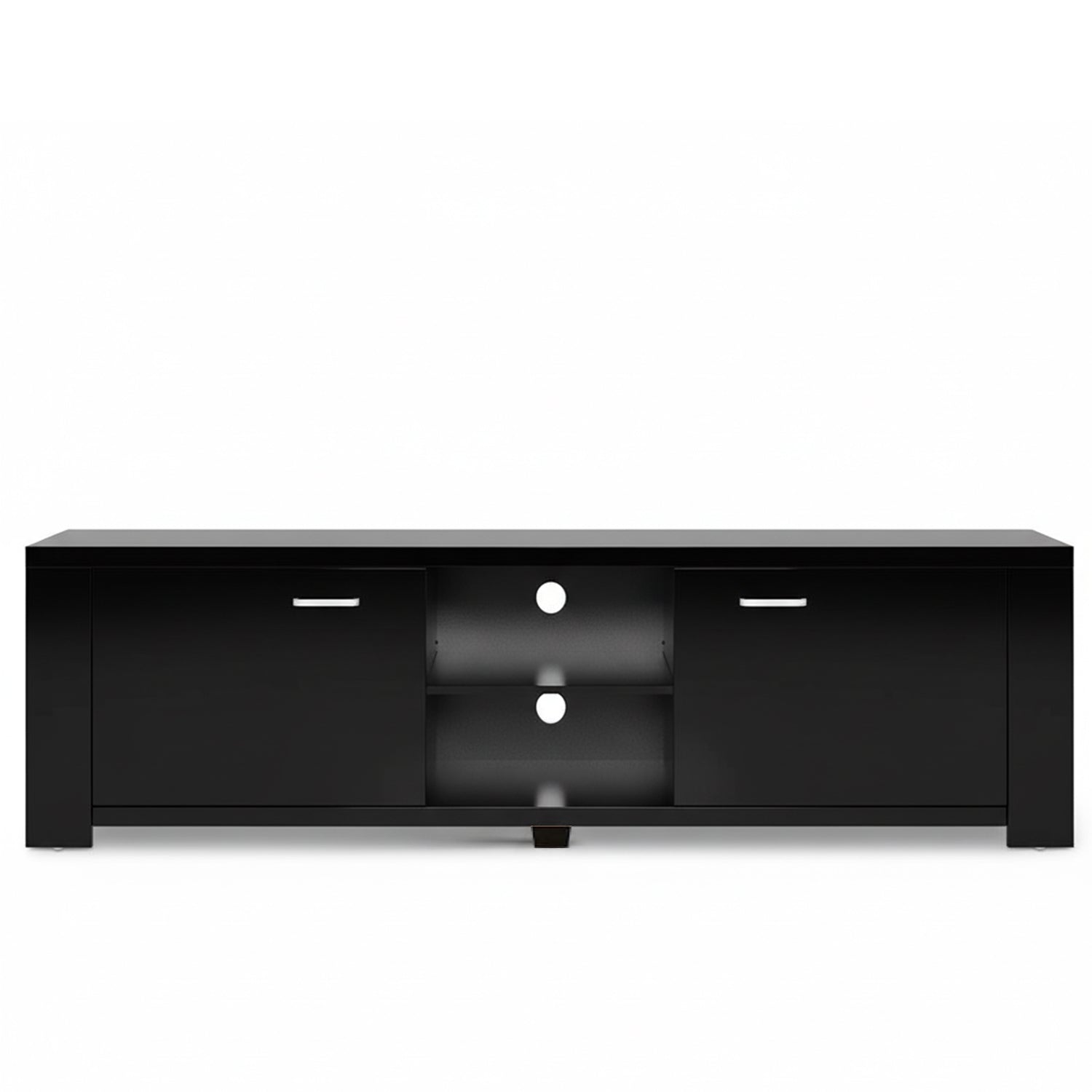 Artiss TV Cabinet Entertainment Unit 160cm Black Maxi-3