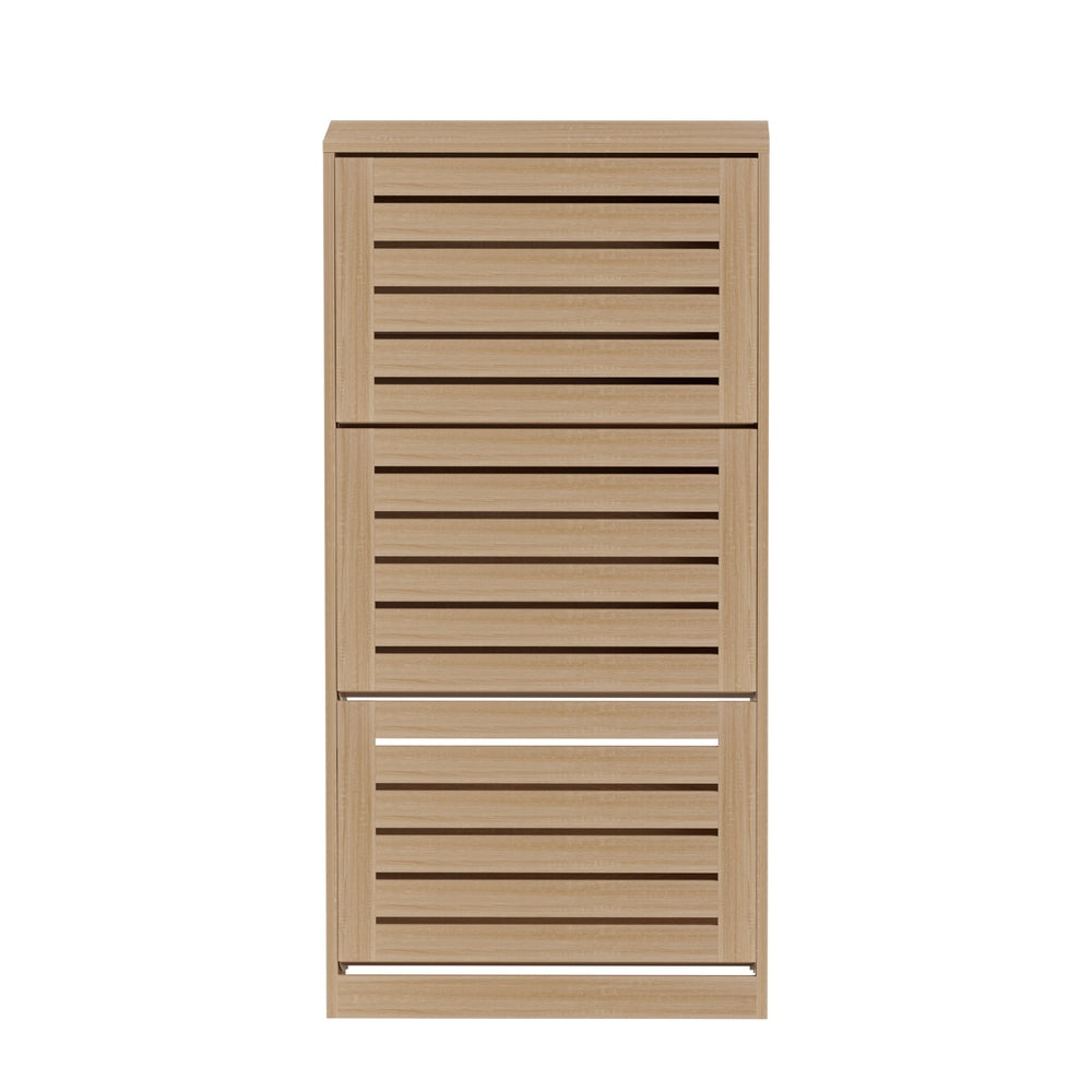 Artiss Shoe Cabinet Storage Drawer 45 Pairs Pine-2