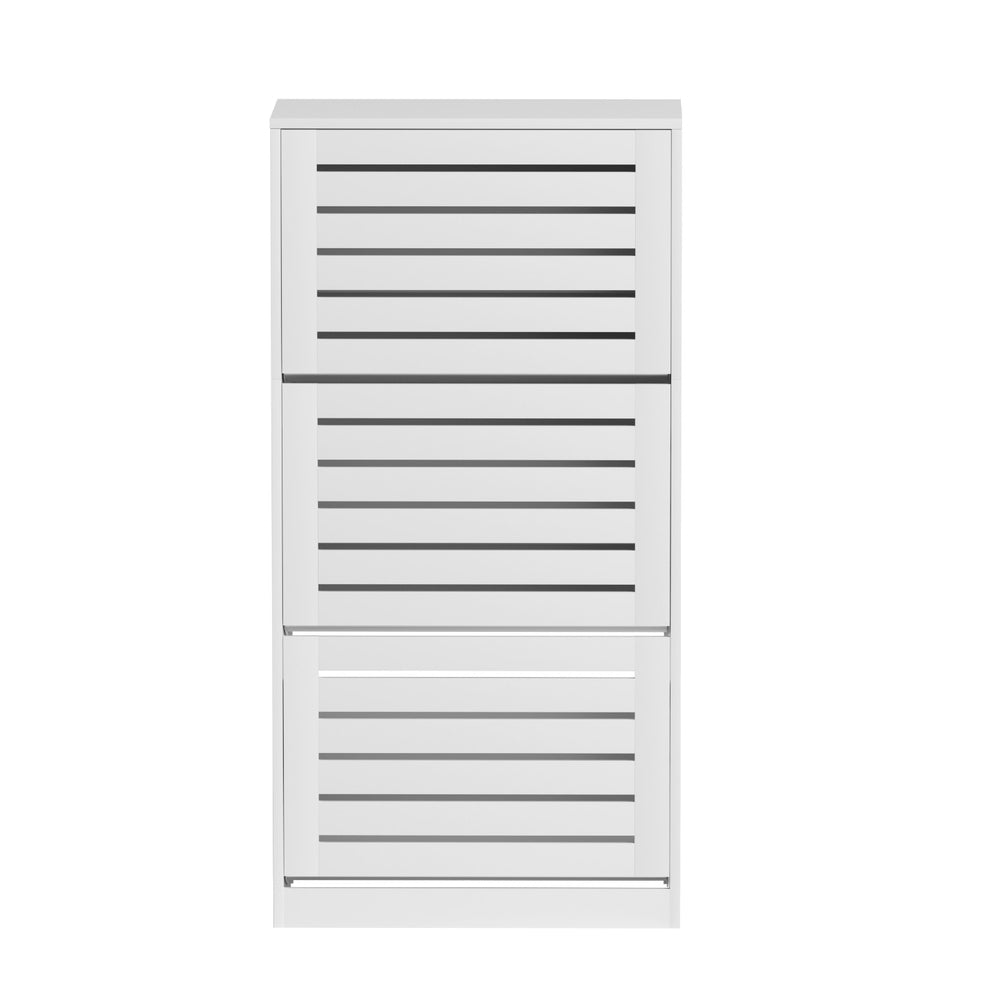 Artiss Shoe Cabinet Storage Drawer 45 Pairs White-2