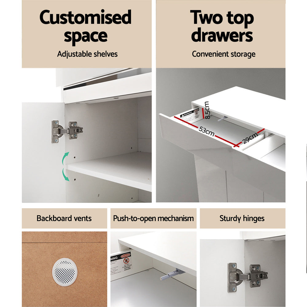 Artiss Shoe Rack Cabinet Storage Cupboard 24 Pairs - Lydia-6