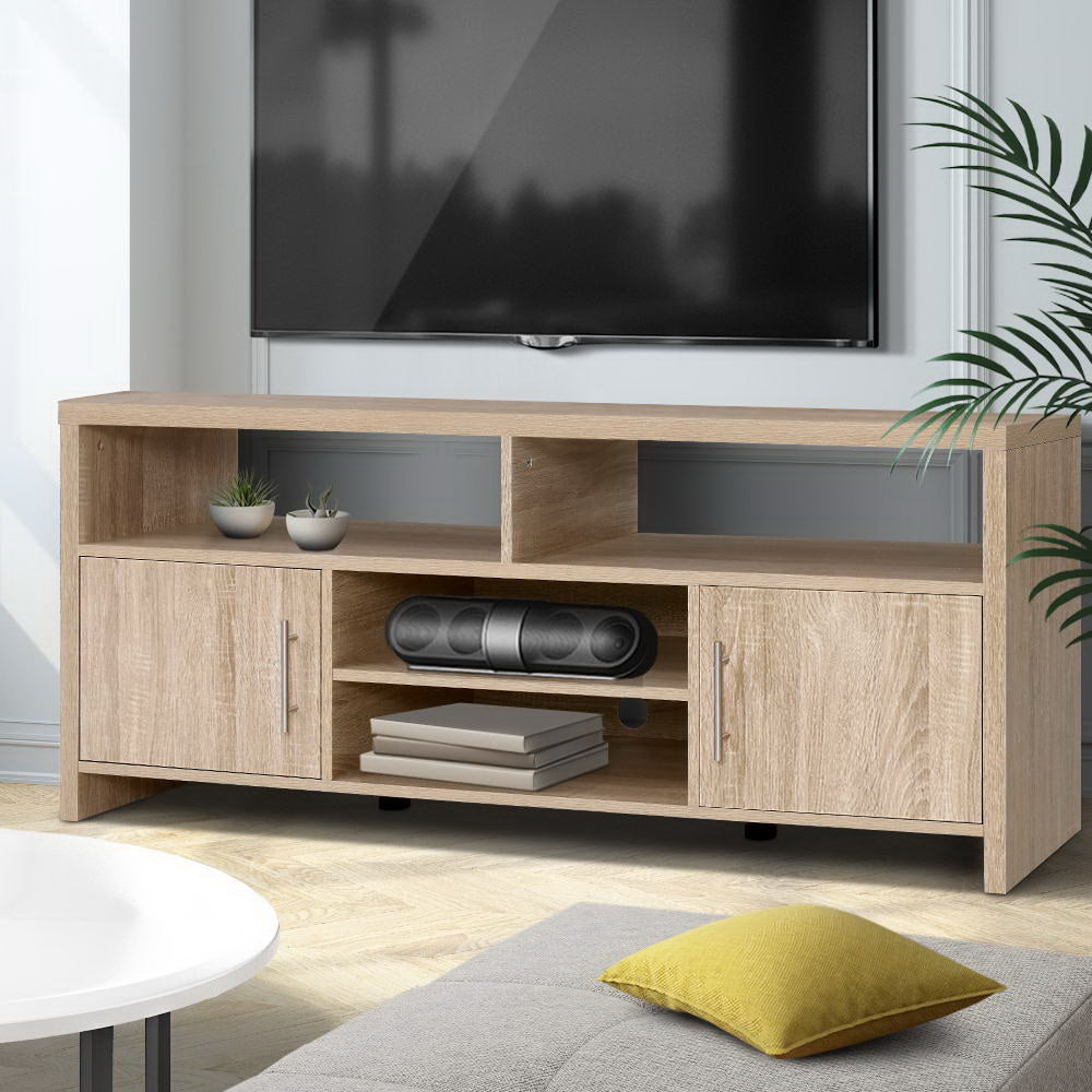 Artiss TV Cabinet Entertainment Unit 140cm Oak Ken-7