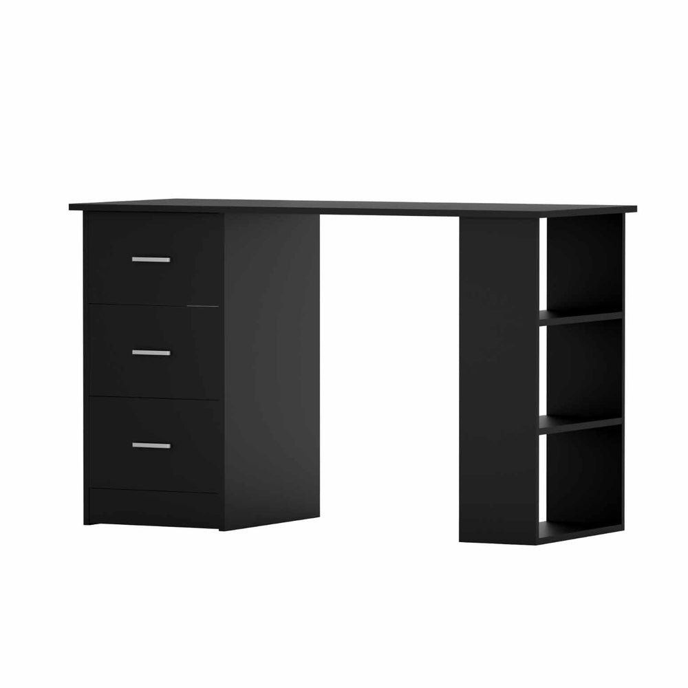 Artiss Computer Desk Drawer Shelf Cabinet Black 120CM-0