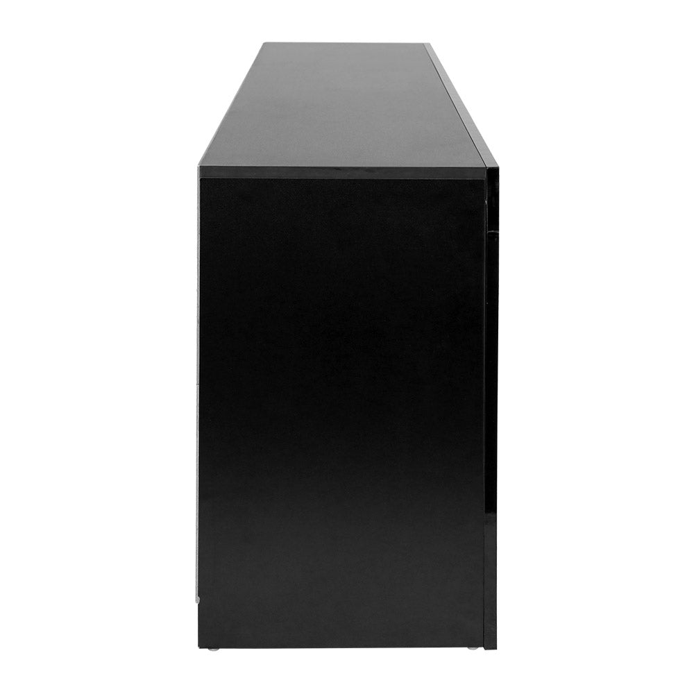 Artiss Entertainment Unit TV Cabinet LED 160cm Black Bobi-3