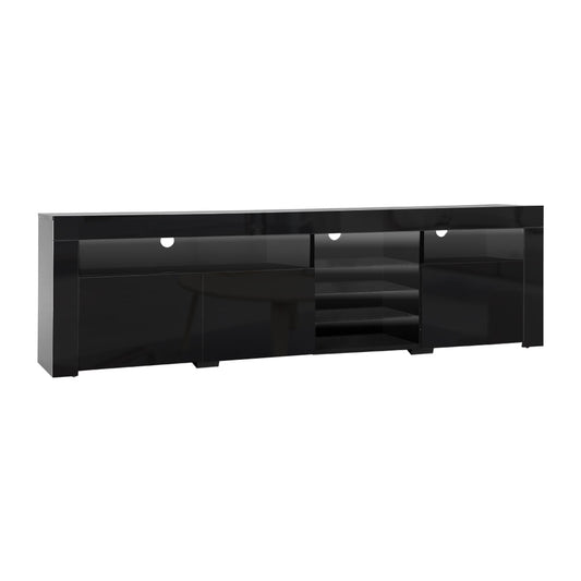 Artiss Entertainment Unit TV Cabinet LED 180cm Black Bobi-0