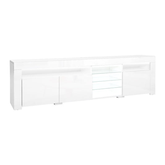 Artiss Entertainment Unit TV Cabinet LED 180cm White Bobi-0