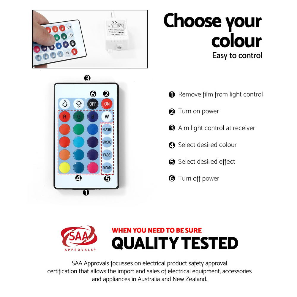 Artiss Entertainment Unit TV Cabinet LED 180cm White Bobi-4