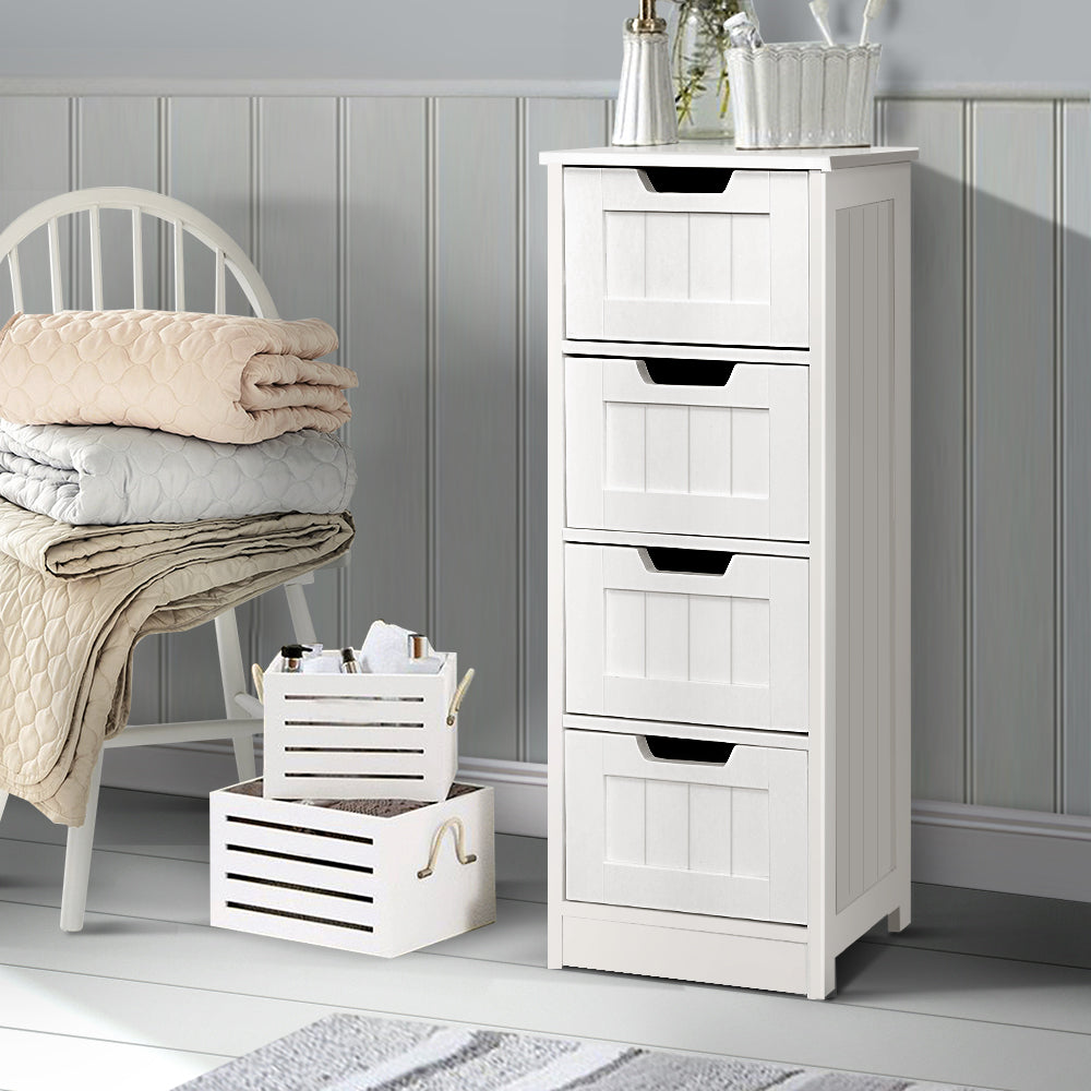 Artiss 4 Chest of Drawers - LEESA White-7