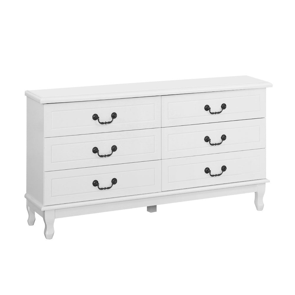 Artiss 6 Chest of Drawers - KUBI White-0