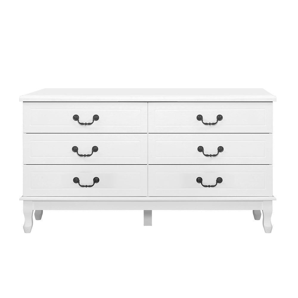 Artiss 6 Chest of Drawers - KUBI White-2