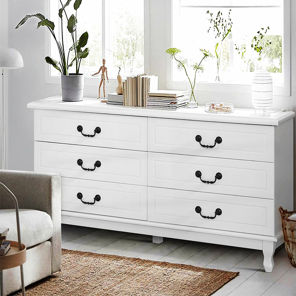 Artiss 6 Chest of Drawers - KUBI White-4