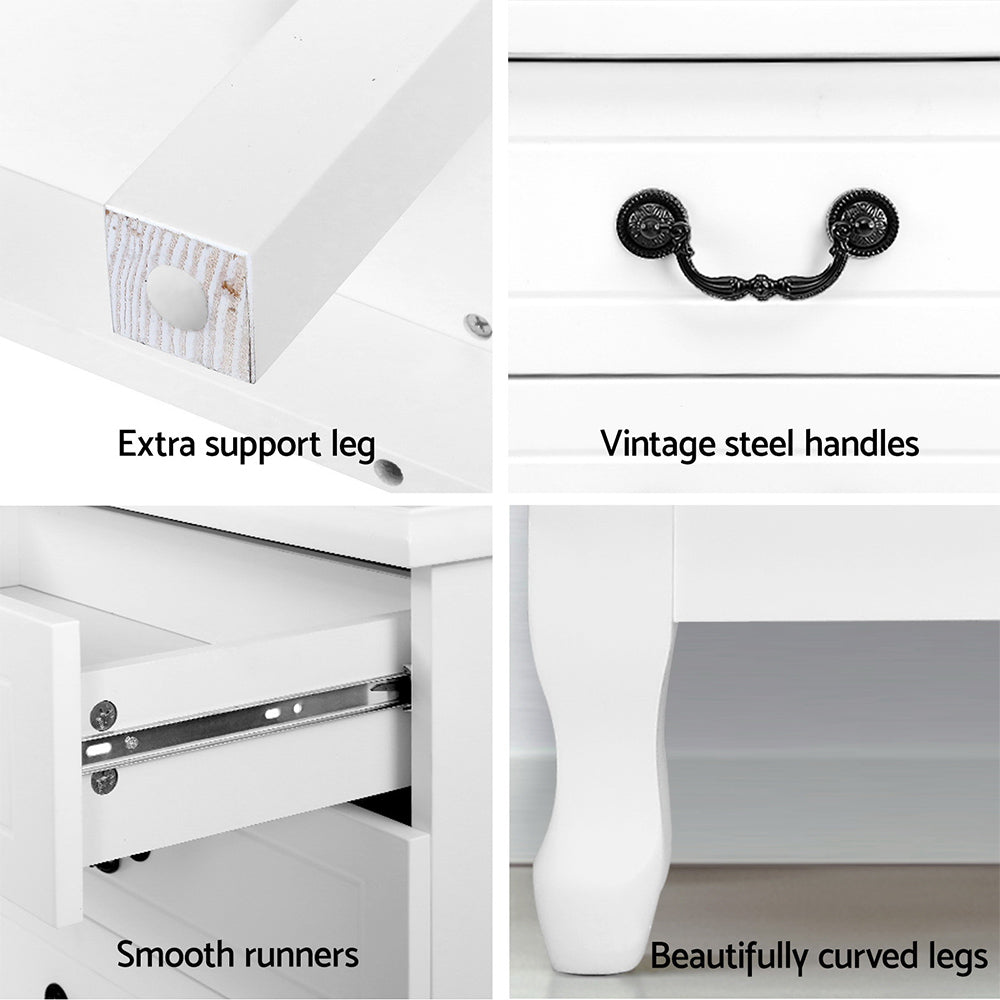 Artiss 6 Chest of Drawers - KUBI White-6