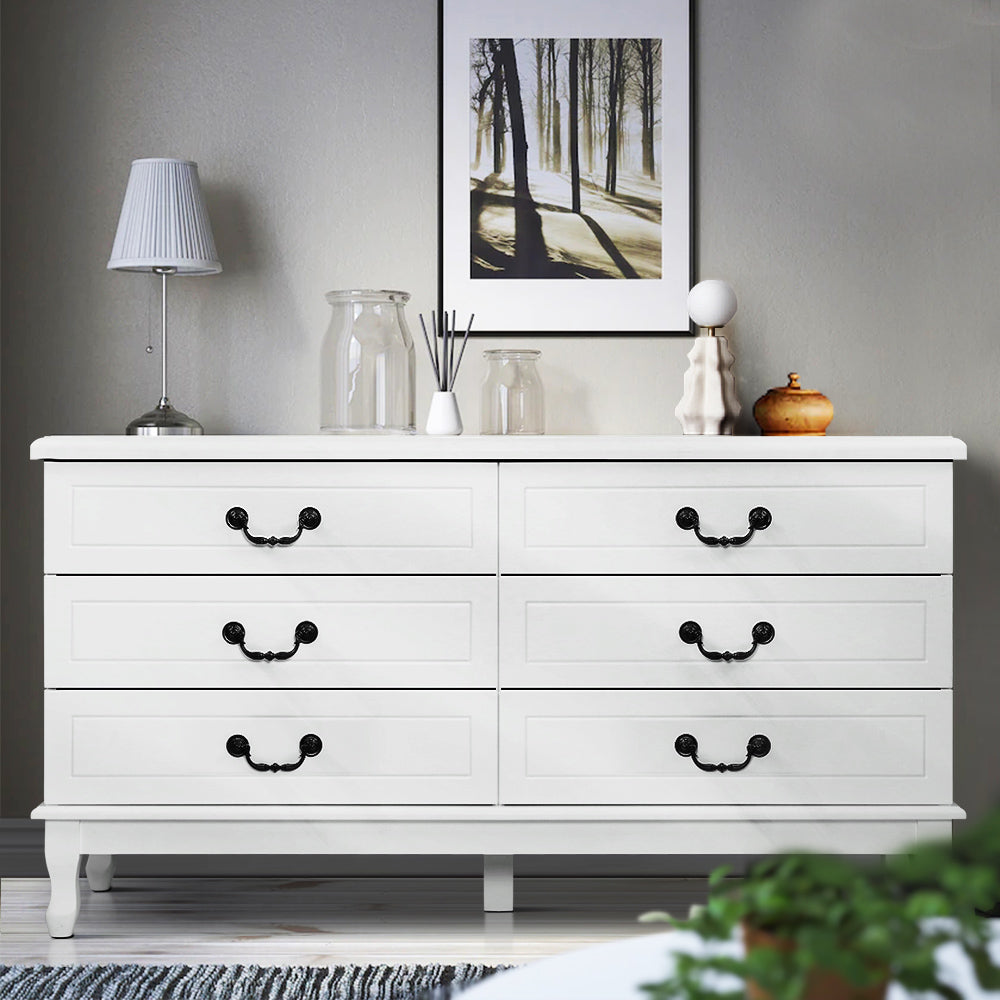 Artiss 6 Chest of Drawers - KUBI White-7