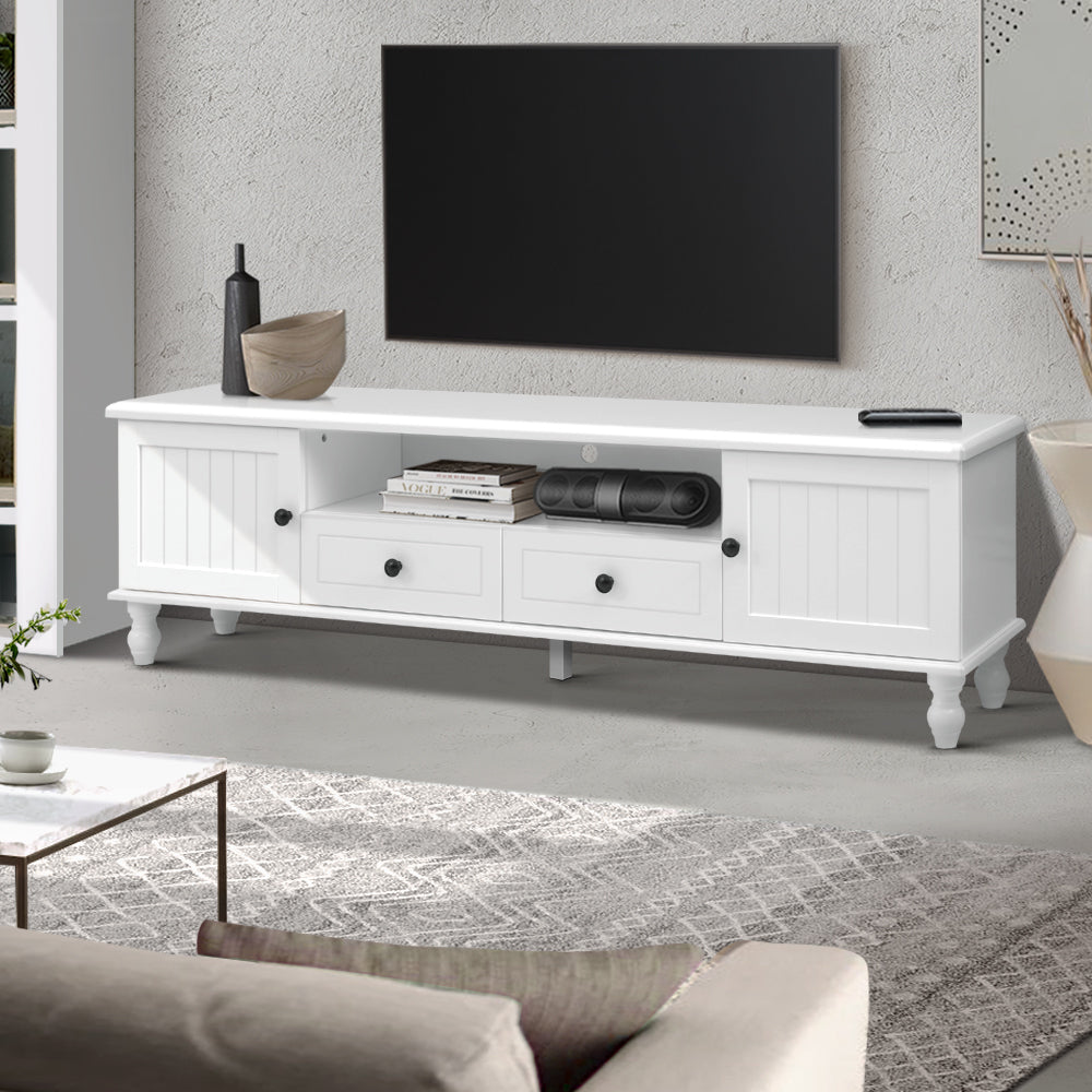 Artiss TV Cabinet Entertainment Unit 160cm White Kubi-7