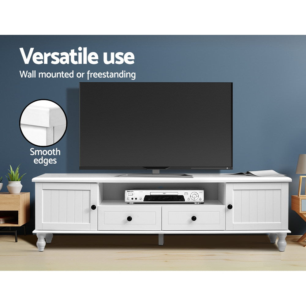 Artiss TV Cabinet Entertainment Unit 160cm White Kubi-5
