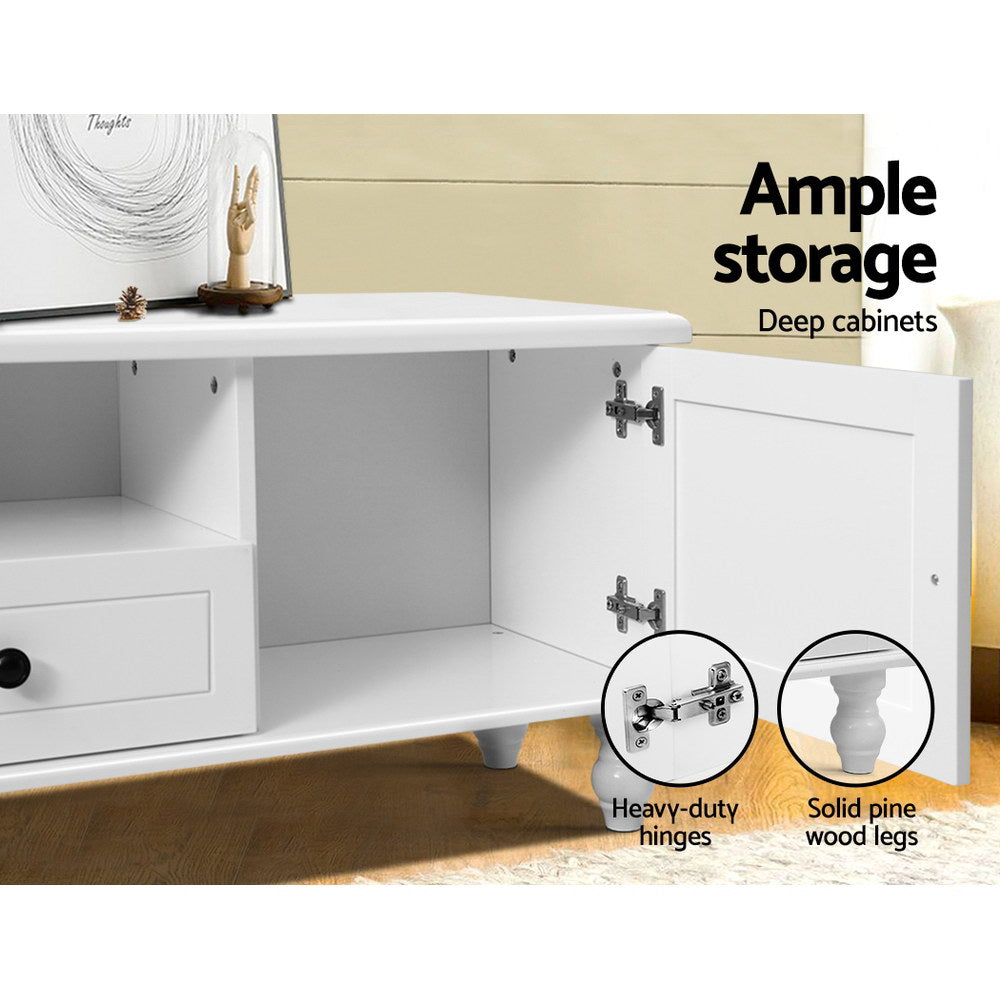 Artiss TV Cabinet Entertainment Unit 160cm White Kubi-6