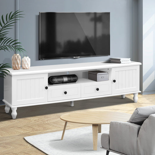 Artiss TV Cabinet Entertainment Unit 160cm White Kubi-0