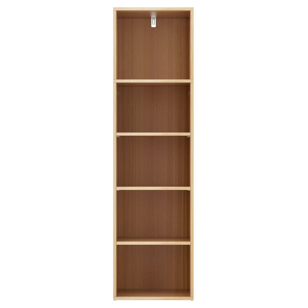 Artiss Bookshelf 5 Tiers MILO Pine-2