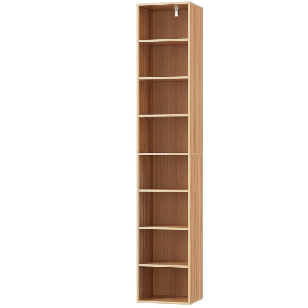 Artiss Bookshelf 8 Tiers MILO Pine-0