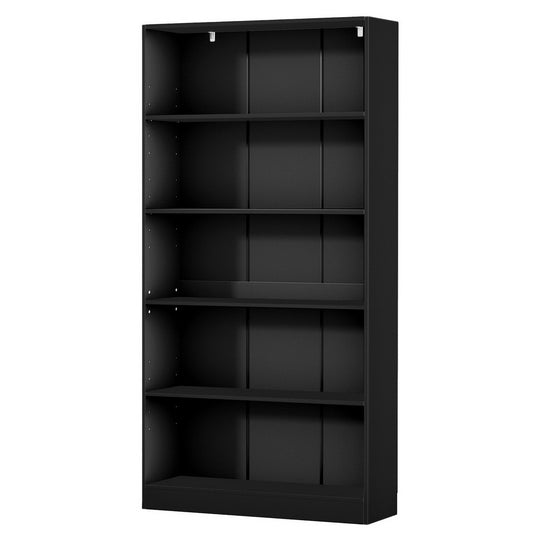 Artiss Bookshelf 5 Tiers ANTON Black-0