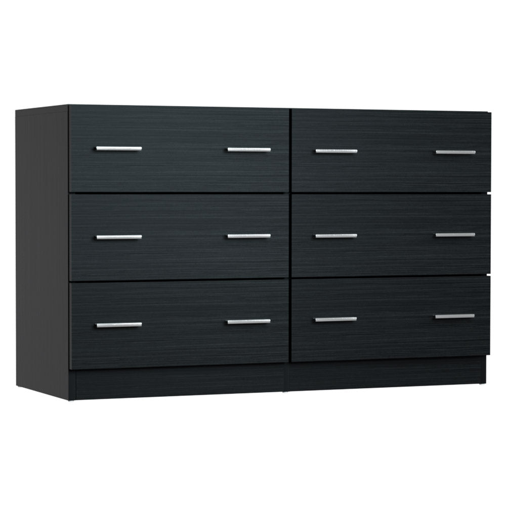 Artiss 6 Chest of Drawers - VEDA Black-0