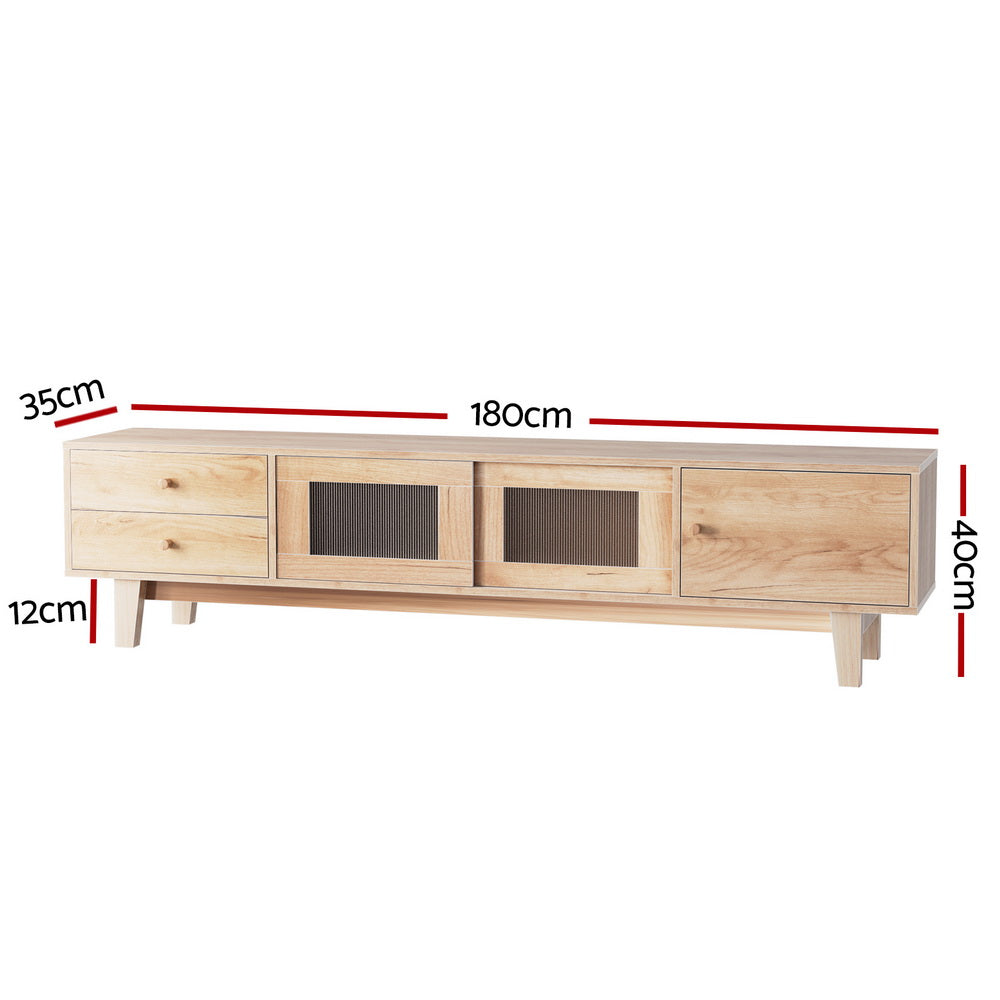 Artiss TV Cabinet Entertainment Unit Stand Storage Drawer 180CM-1