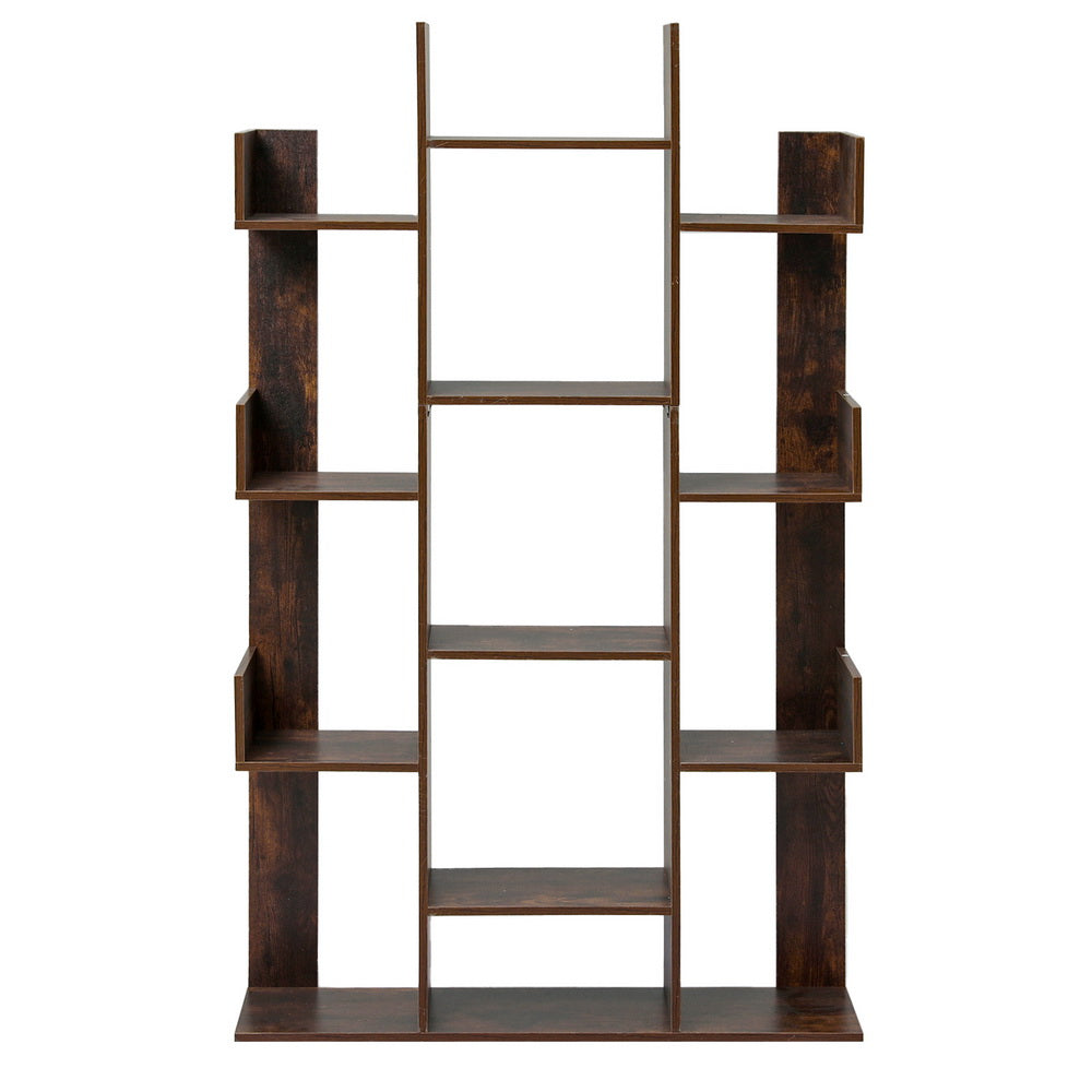 Artiss Tree-Shaped Bookshelf ROMI Walnut-2