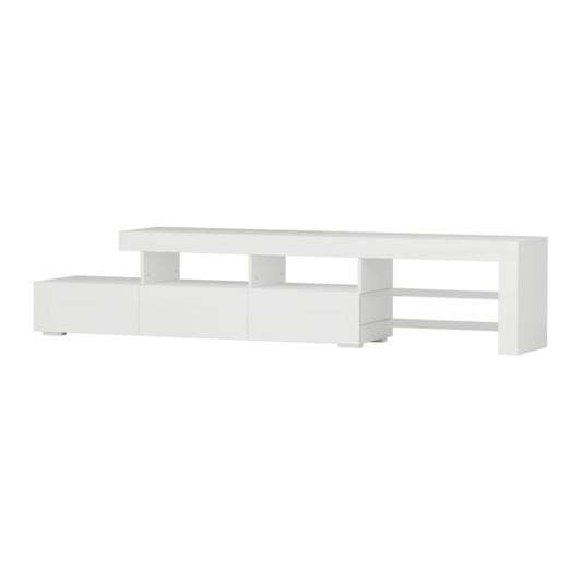 Artiss Entertainment Unit TV Cabinet LED 215cm White Caya-0