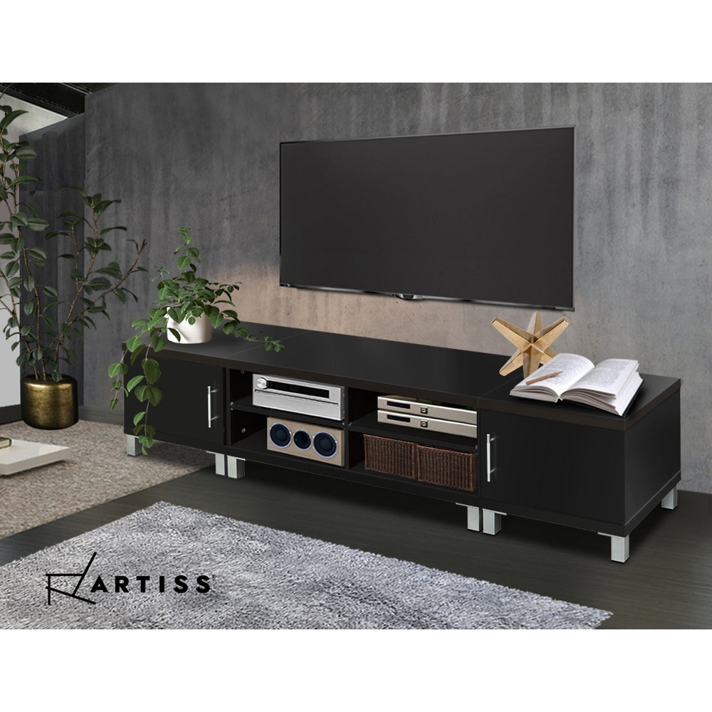 Artiss TV Cabinet Entertainment Unit 190cm Black Danson-6