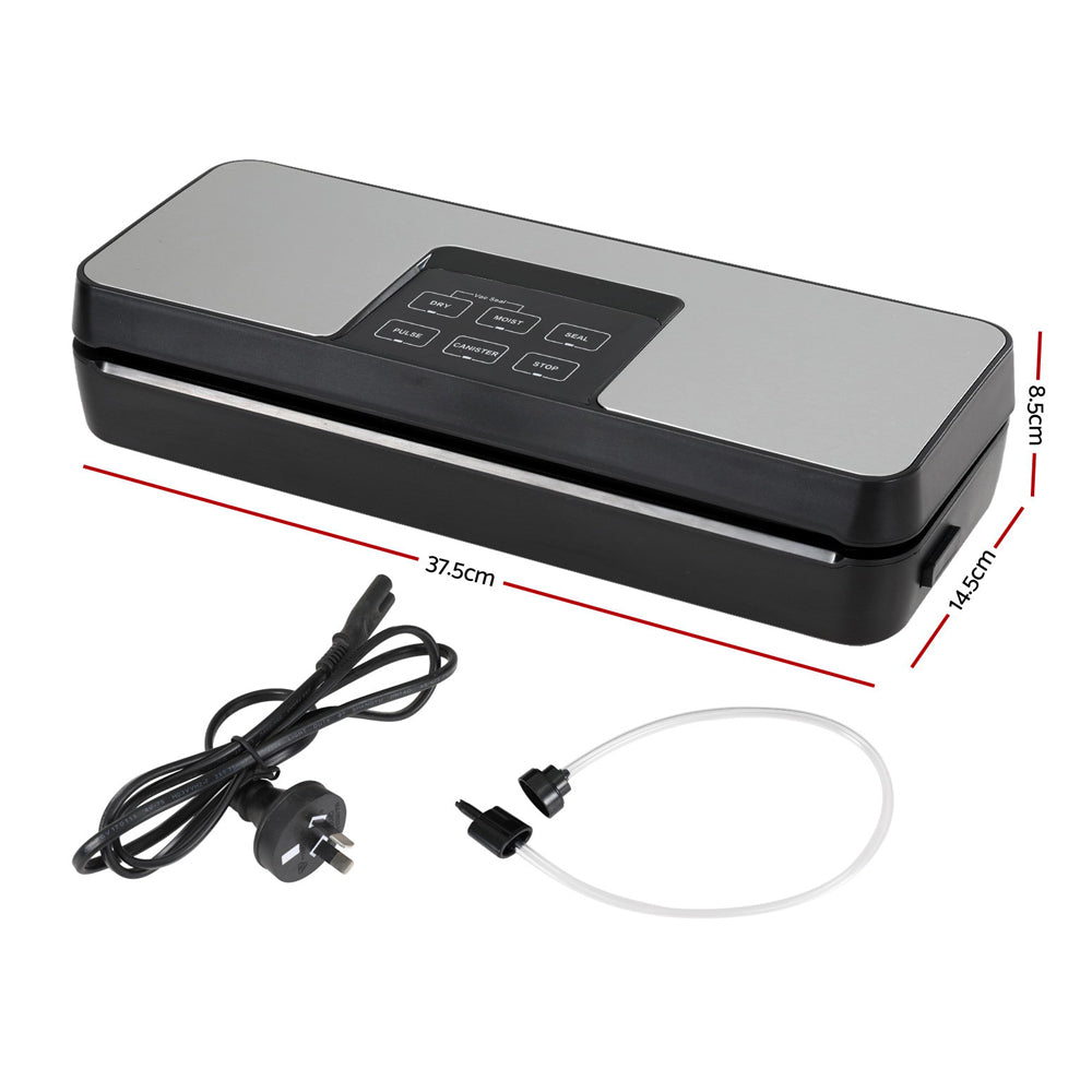 Devanti Food Vacuum Sealer Machine Fresh Storage Auto Seal Slide Cutter 5 Modes-1