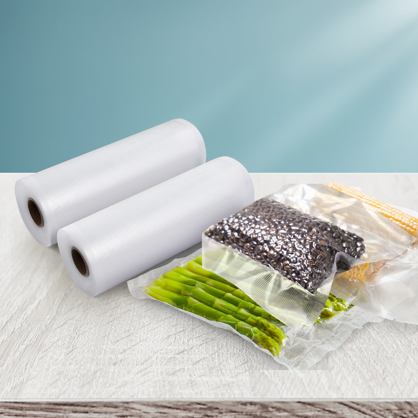 2 Rolls Food Vacuum Sealer Bags Storage Saver Heat Sealing Bag Pack 15CMX6M-6