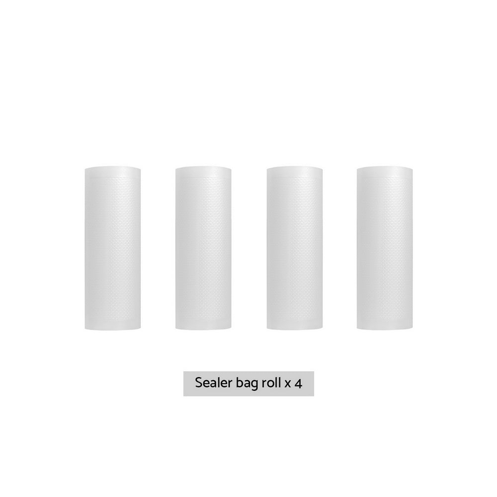 4 Rolls Food Vacuum Sealer Bags Storage Saver Heat Sealing Bag Pack 20CMX6M-2