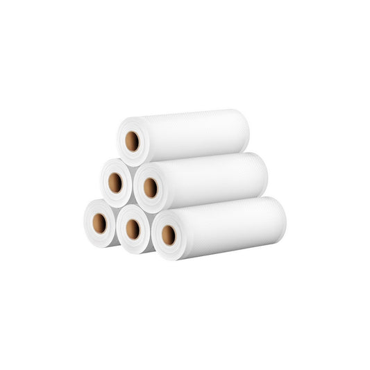 6 Rolls Food Vacuum Sealer Bags Storage Saver Heat Sealing Bag Pack 20CMX6M-0