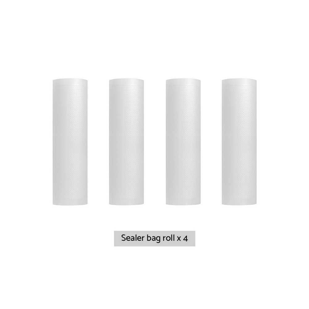 4 Rolls Food Vacuum Sealer Bags Storage Saver Heat Sealing Bag Pack 25CMX6M-2