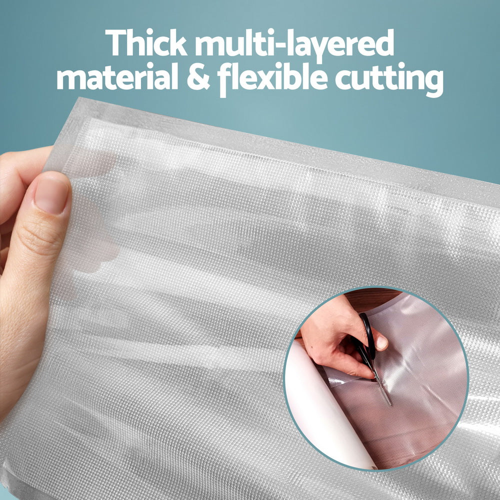 2 Rolls Food Vacuum Sealer Bags Storage Saver Heat Sealing Bag Pack 28CMX6M-3