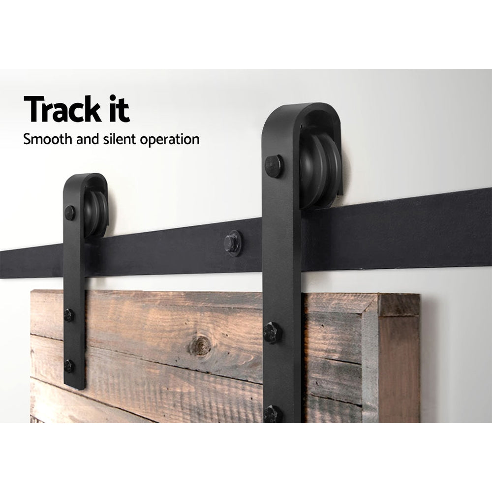 Cefito Sliding Barn Door Hardware Track Set 2m-5