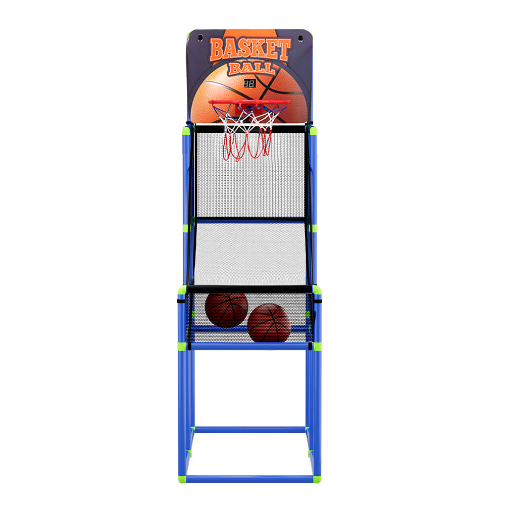 Basketball Arcade Game Electronic Scorer 3 Games Adjustable Kids Blue-2