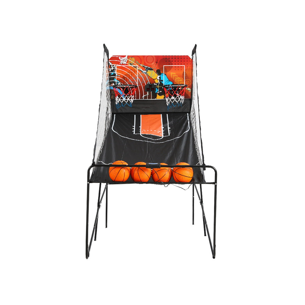 Basketball Arcade Game Electronic Scorer 8 Games Double Shoot Black-3