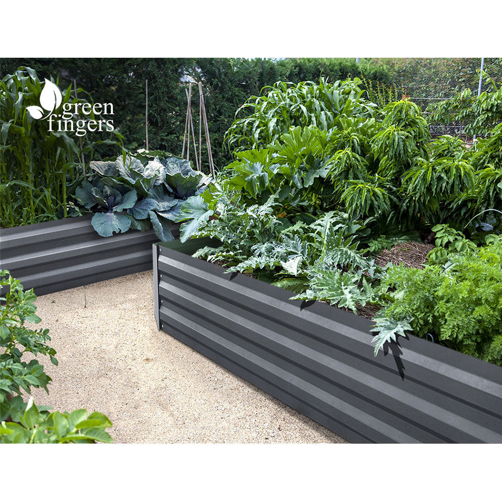 Green Fingers Garden Bed 150x90cm Planter Box Raised Container Galvanised Steel-6