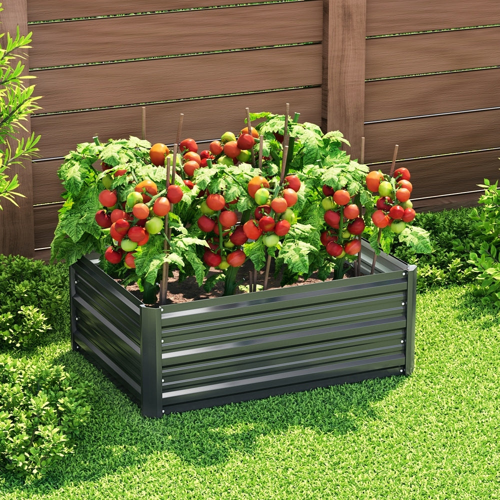 Green Fingers Garden Bed 80X60X30cm Planter Box-0