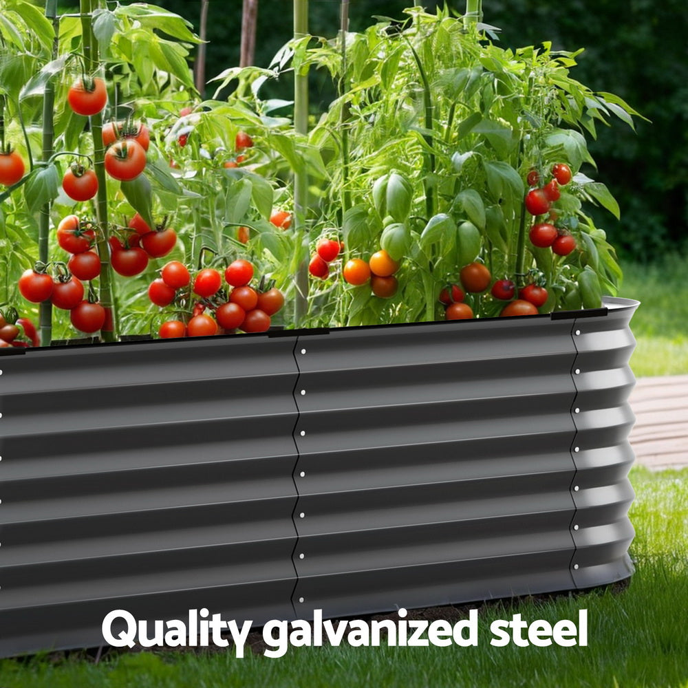 Green Fingers Garden Bed 9 In 1 Modular Planter Box Raised Container Galvanised-3