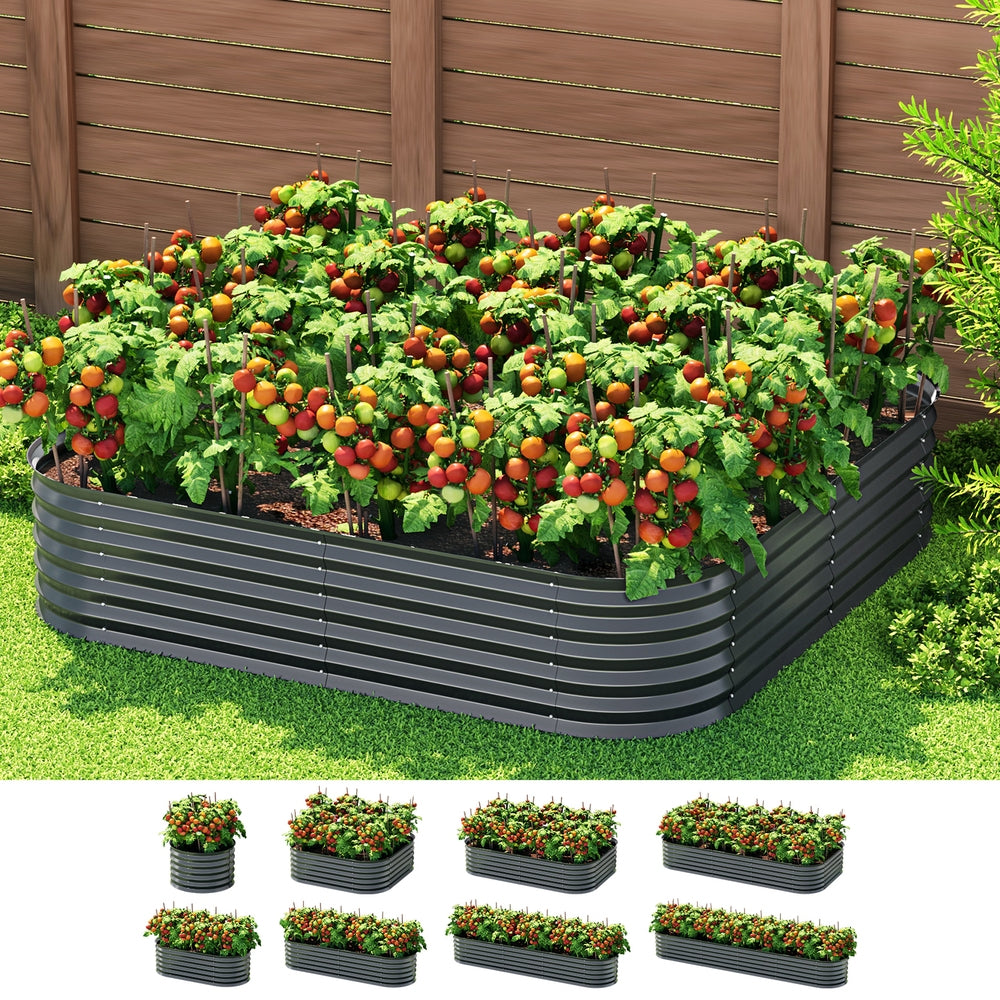 Green Fingers Garden Bed 9 In 1 Modular Planter Box 40CM height-5