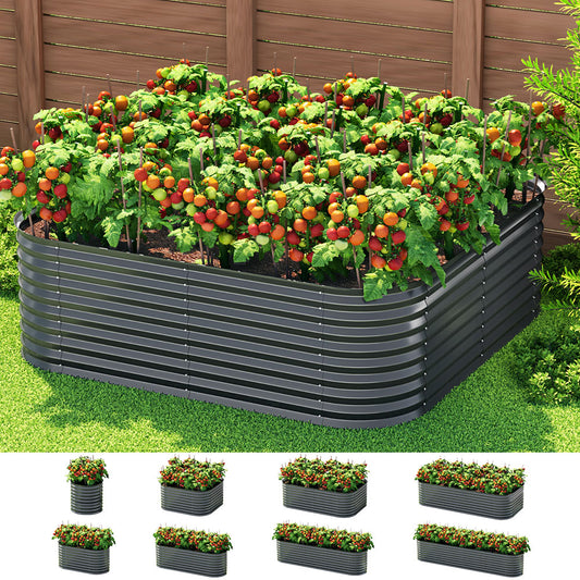 Green Fingers Garden Bed 9 In 1 Modular Planter Box 56CM height-0