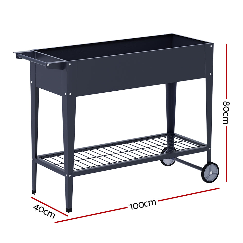 Green Fingers Garden Bed Elevated 100X40X80cm Planter Box Raised Container Herb-1