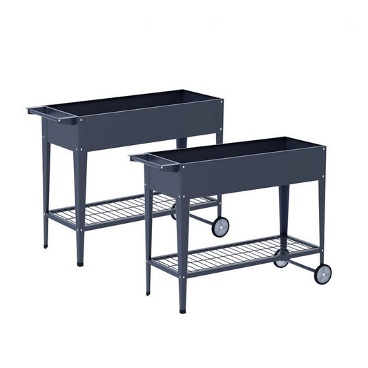 Green Fingers Raised Garden Bed x2 Elevated 100X40X80cm Planter Box Raised Container Herb-0