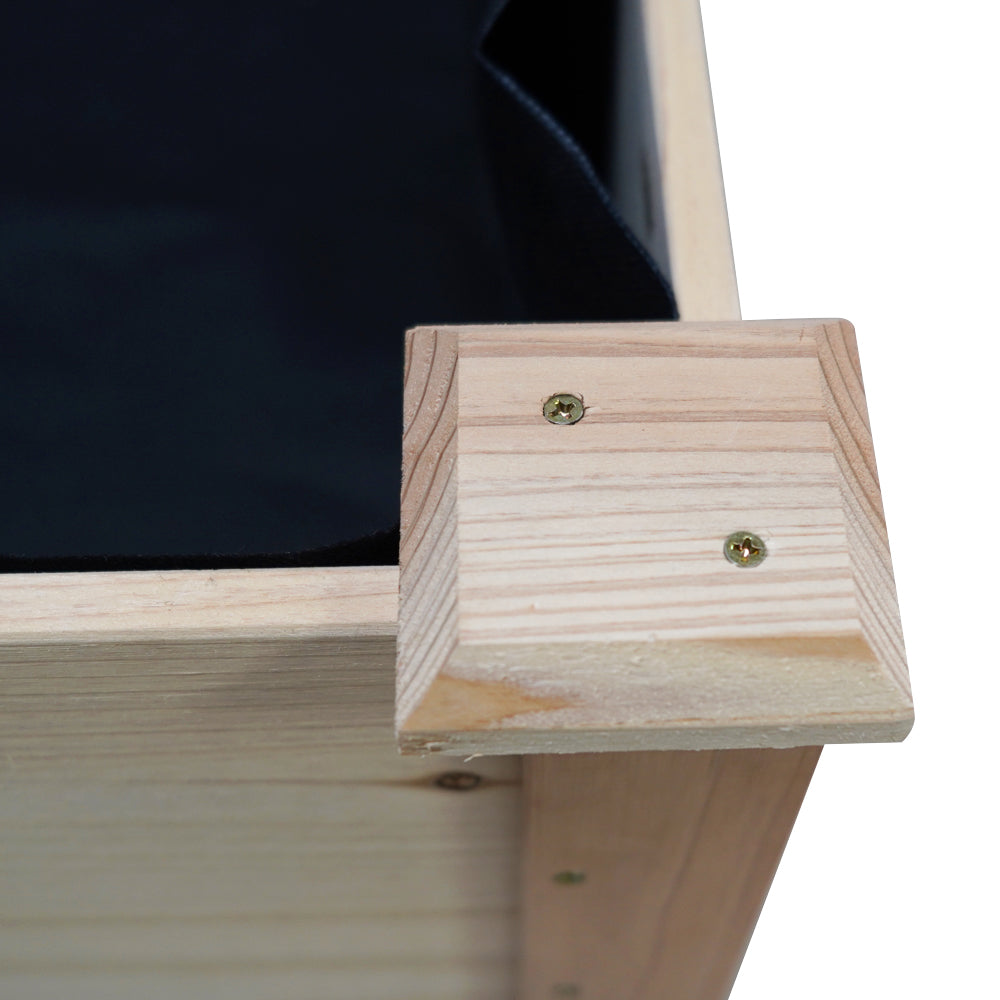 Green Fingers Garden Bed Elevated 120x60x80cm Wooden Planter Box Raised Container-2