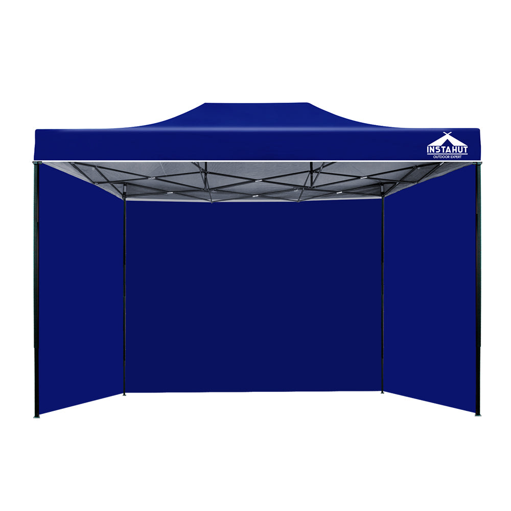 Instahut Gazebo 3x4.5 Pop Up Marquee Folding Tent Wedding Gazebos Camping Outdoor Shade Canopy Blue-2