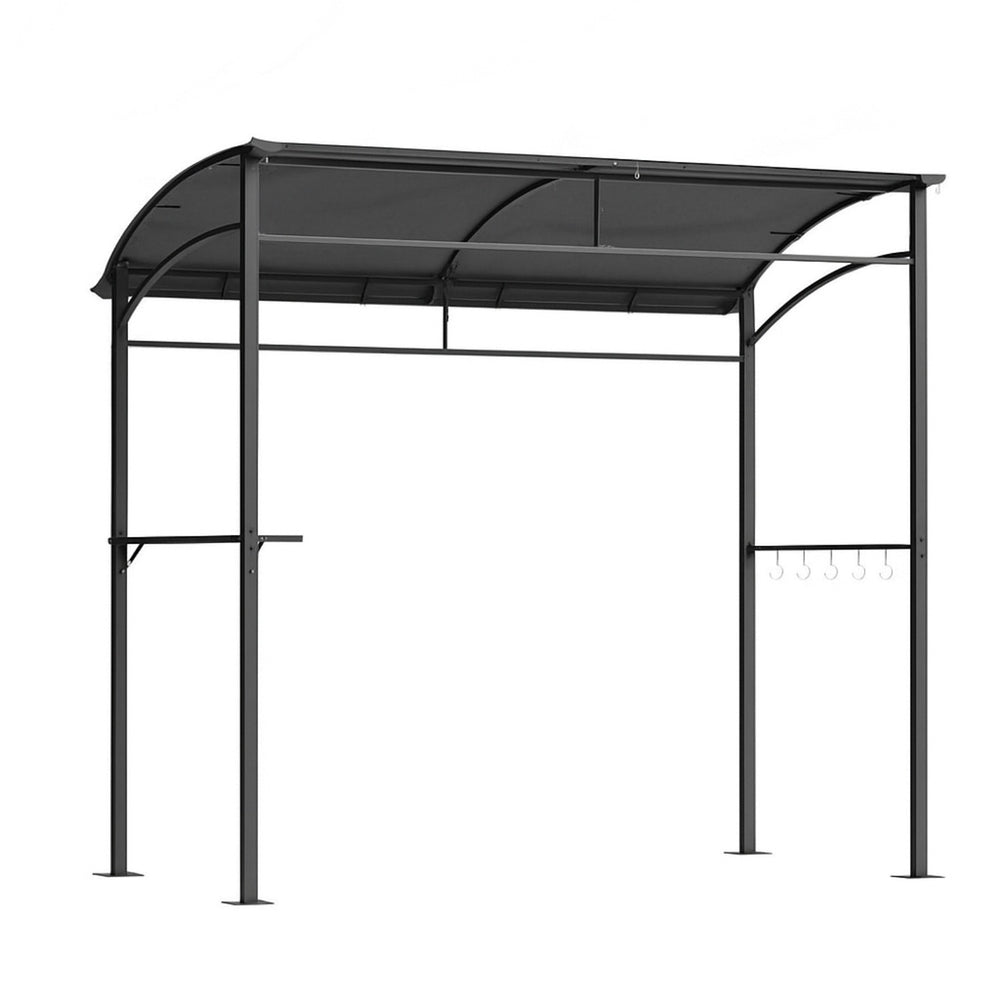 Instahut Gazebo Outdoor BBQ Grill Patio Garden Marquee Shade Shelter Shelf Hooks Grey-0