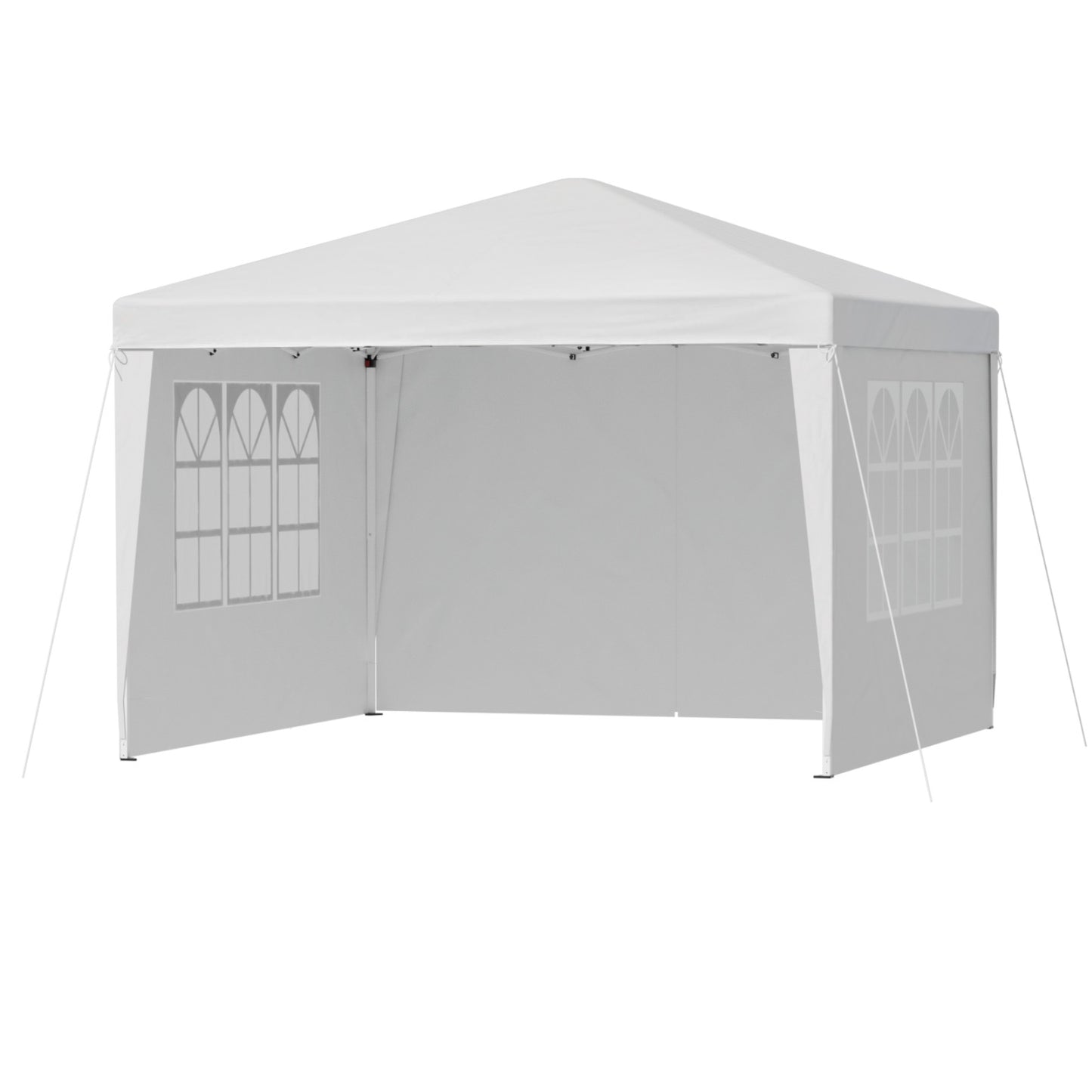 Instahut Gazebo 3x3 Pop Up Marquee Folding Tent Wedding Gazebos Camping Outdoor Canopy White-2