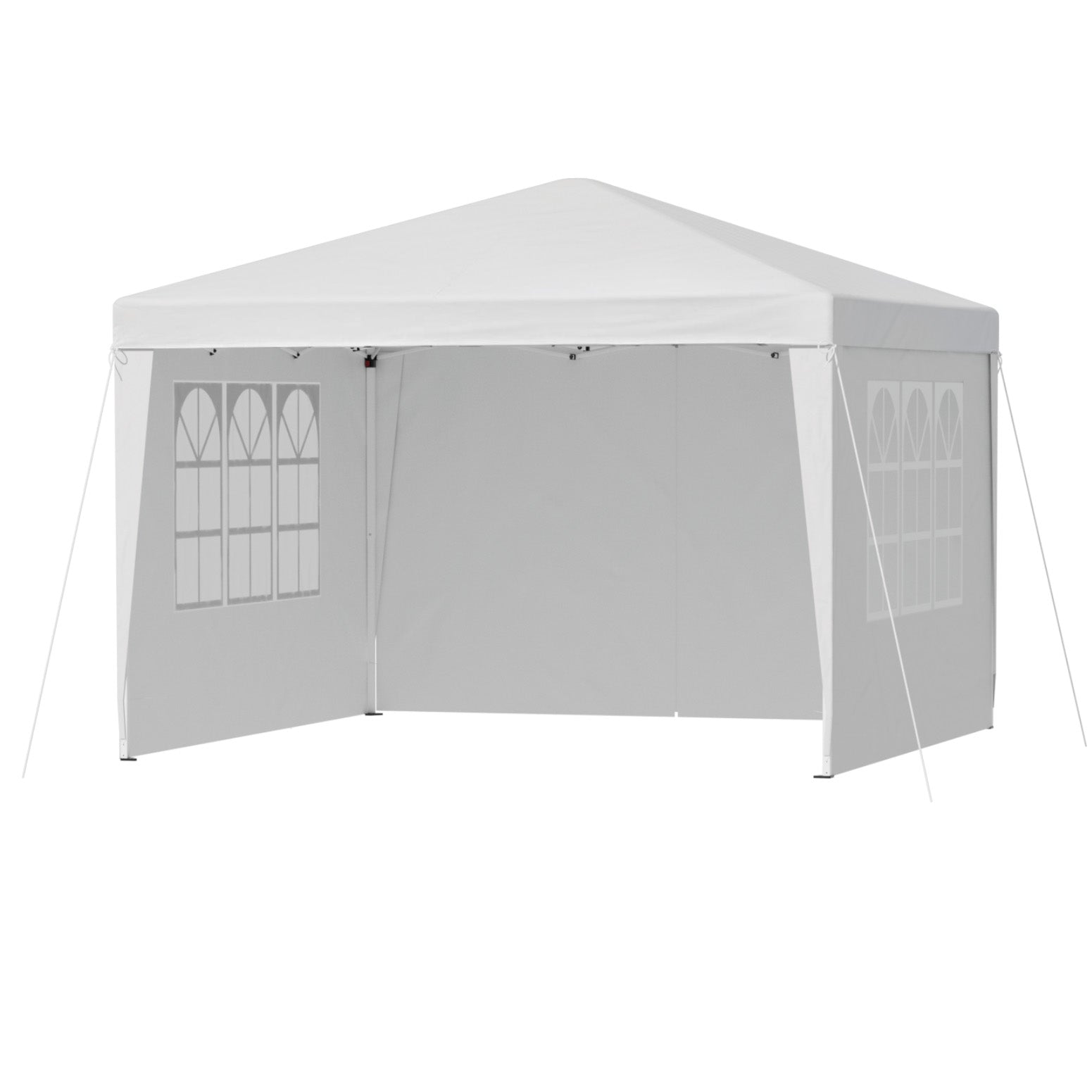 Instahut Gazebo 3x3 Pop Up Marquee Folding Tent Wedding Gazebos Camping Outdoor Canopy White-2